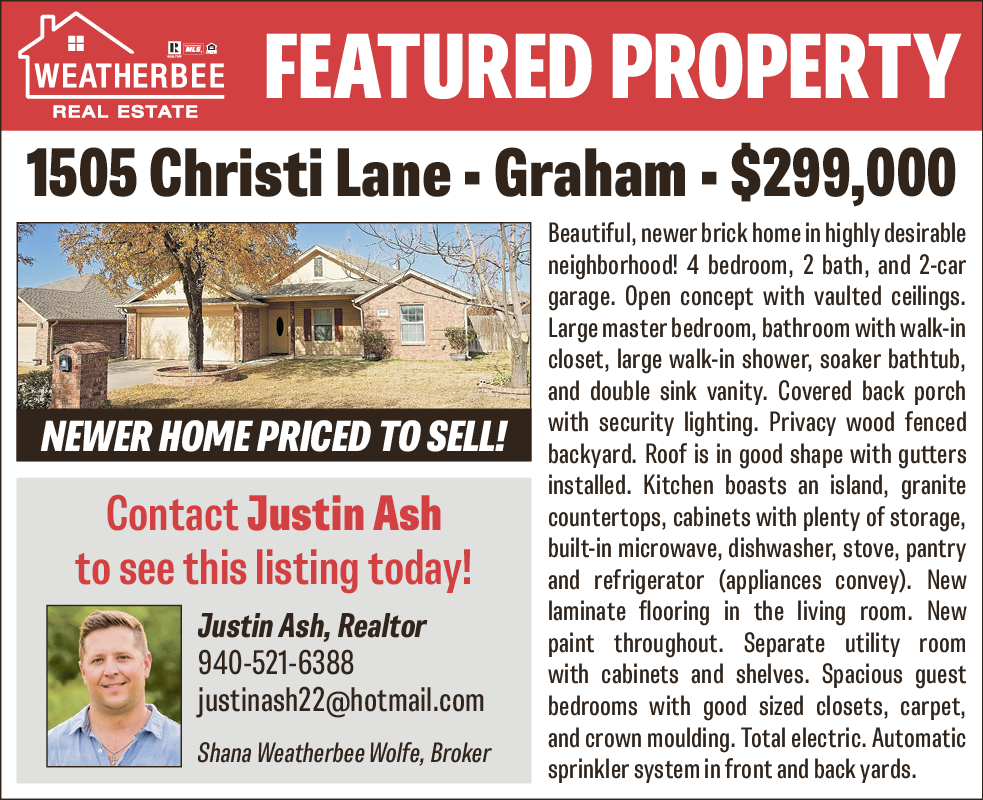 Weatherbee Real Estate Featured Property – 1505 Christi Lane