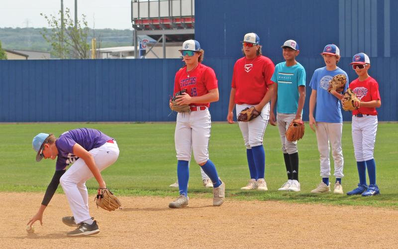 (THE GRAHAM LEADER | ARCHIVE PHOTO) The baseball sixth through ninth grade camp held in summer 2023. Multiple camps will be occurring this year over a three-day period from May 28-30.