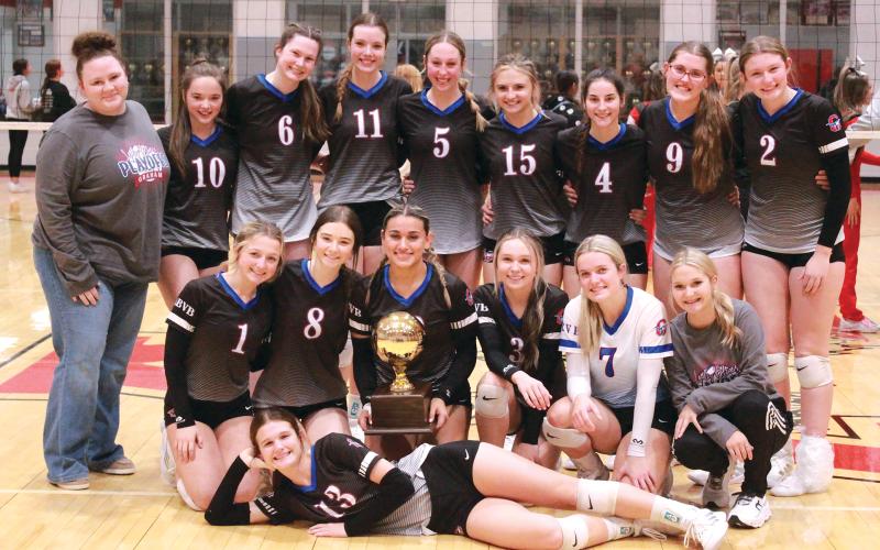 (ARCHIVE PHOTO | THE GRAHAM LEADER) The Graham Lady Blues were crowned bi-district champions after defeating the Sweetwater Lady Mustangs in four sets Monday, Oct. 30. The Lady Blues won by scores of 25-4, 25-9, 23-25 and 25-11.