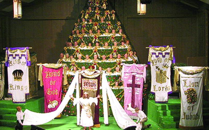 The 36th annual Living Christmas Tree, presented by First Baptist Church in Graham, takes place Dec. 9-11 at 7 p.m. nightly at the First Baptist Church auditorium, 620 4th St. The event is free and tickets are not needed. Contributed photo