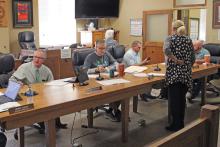 (TC GORDON | THE GRAHAM LEADER) At their meeting Monday, March 11, the Young County Commissioners Court ratified two grant agreements from Senate Bill 22, which provide financial aid to eligible sheriff and prosecutors offices throughout rural counties in the state.