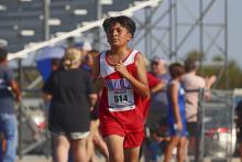(KYLIE BAILEY | THE GRAHAM LEADER) Jaden Suarez finished 154th out of 199 runners Wednesday, Sept. 20 at the Wyatt Dickerson Invitational in Alvord.