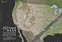 (CONTRIBUTED PHOTO | NASA) The pathway of the total solar eclipse which will occur Monday, April 8 across the United States and in Texas. While Young County is not in the direct line of the eclipse, residents will be able to see a partial eclipse.