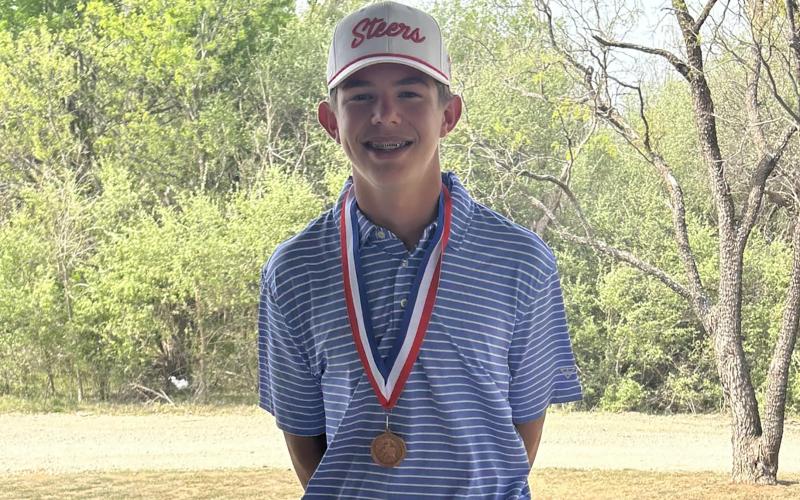 (GRAHAM HIGH SCHOOL | CONTRIBUTED PHOTO) The Graham Leader is recognizing Jagger Nees as this week's Steers Athlete of the Week. Nees advanced to the state golf tournament after placing tied for fifth place at the regional championships. Nees has been making strides in the golf program ever since his freshman year. 
