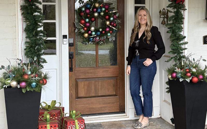 (LEXEE ALBERTS | CONTRIBUTED PHOTO) Lexee Alberts poses in front of her home at 908 Calaveras St. which is part of the Chautauqua Literary and Scientific Club Tour of Homes event. 