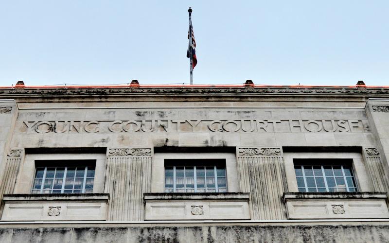 (ARCHIVE PHOTO | THE GRAHAM LEADER) The Young County Courthouse which houses the 90th Judicial District Court. A total of 25 cases were pleaded in the 90th Judicial District Court for September and October.