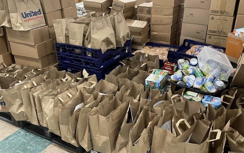 (GRAHAM FOOD PANTRY | CONTRIBUTED PHOTO) Taco soup meal kits that were donated to the Graham Community Food Pantry earlier this month. The organization is looking for additional donations as the local need rises each month.