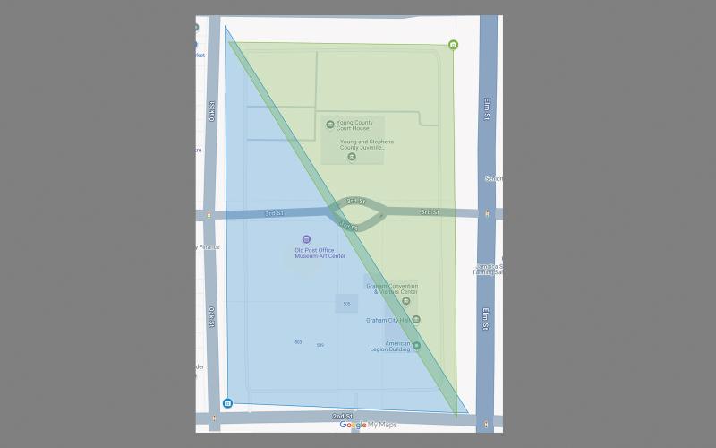 (CITY OF GRAHAM | CONTRIBUTED PHOTO) With the current proposed budget for Graham Police Department is two cameras at the corner of Second and Oak Street and Elm and Fourth Street to monitoring the downtown square.