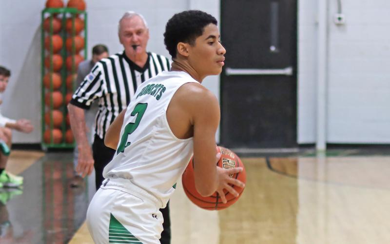 (ARCHIVE PHOTO | THE GRAHAM LEADER) London Martinez of the Newcastle Bobcats has been a utility player for the team all season and gotten experience on the court. Despite the Bobcats falling in the bi-district playoffs to the Forestburg Longhorns, Martinez played a key role in keeping points on the board for the team during the game Tuesday, Feb. 18.