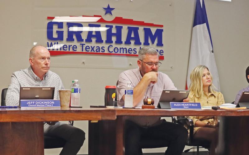 (THOMAS WALLNER | THE GRAHAM LEADER) The Graham City Council approved scheduling a town hall meeting for Tuesday, Nov. 19 for the public to discuss all city-related topics. The meeting will be held at 6 p.m. and be followed by a special-called council meeting.