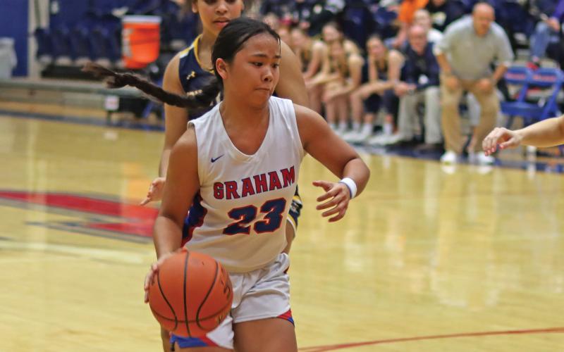 (ARCHIVE PHOTO | THE GRAHAM LEADER) Rebecca McGregor will be competing as part of the East Texas Team for the girls Oil Bowl Classic basketball game Friday, June 6.