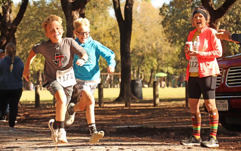 (ARCHIVE PHOTO | THE GRAHAM LEADER) Runners young and old make their way to the Spivey Hill Challenge race at Firemen’s Park. Registration for the run is open until the event Saturday, Nov. 8.