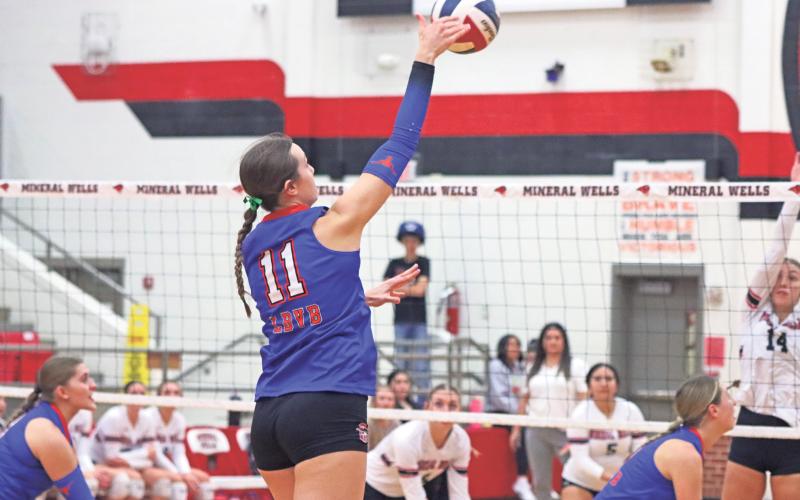(ARCHIVE PHOTO | THE GRAHAM LEADER) Lillian Noble will be competing as part of the East Texas Team for the girls Oil Bowl Classic volleyball game Saturday, June 7.