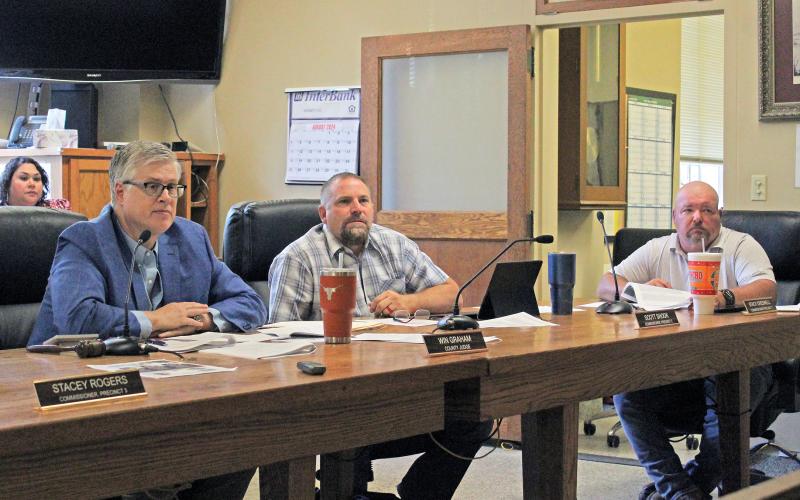 (TC GORDON | THE GRAHAM LEADER) Young County commissioners have completed their proposed budget for fiscal year 2024-2025 and will hold public hearings on the budget and tax rate at 9:30 a.m. Monday, Aug. 26 at the Young County Courthouse, 516 Fourth St., Room 106.