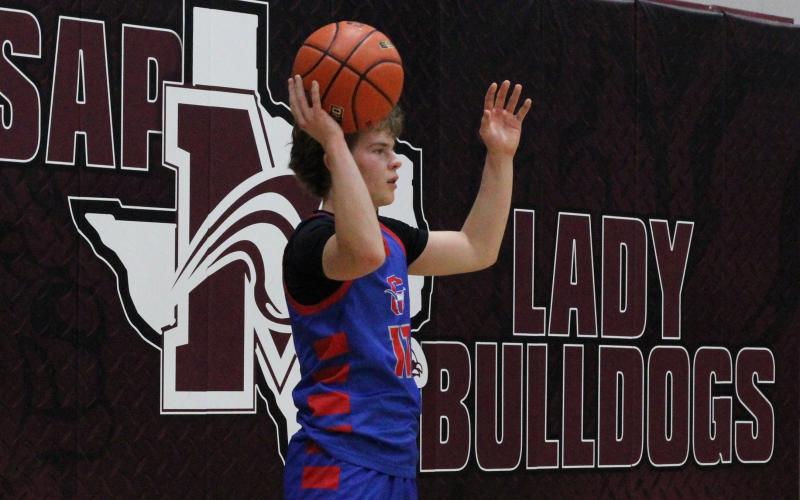 (ALEX HAVARDANSKY | THE GRAHAM LEADER) The Graham Leader recognizes Cooper Wilde as this week's Athlete of the Week. Wilde scored six points in the Steers 57-52 victory Monday, Dec. 22 against the Vernon Lions in the Wichita Falls Classic.