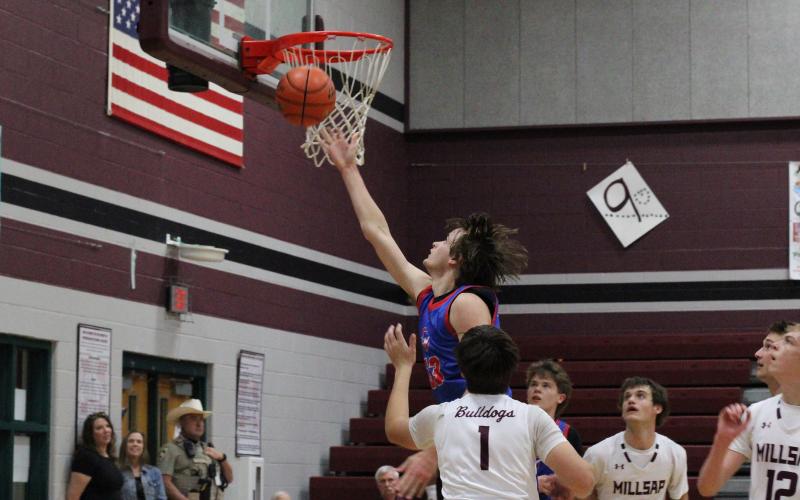 (ALEX HAVARDANKSY | THE GRAHAM LEADER) The Graham Leader is recognizing  Nick Wankowicz as this week’s Athlete of the Week. Wankowicz had a big night with 18 points, 13 rebounds, one assist, three pass deflections, three steals and a block in the Steers’ win Tuesday, Nov. 18.