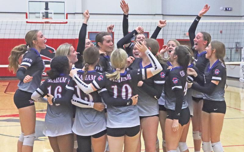 (ARCHIVE PHOTO | THE GRAHAM LEADER) The Graham Lady Blues volleyball team had six players selected for the Texas Girls Coaches Association Academic All-State team.