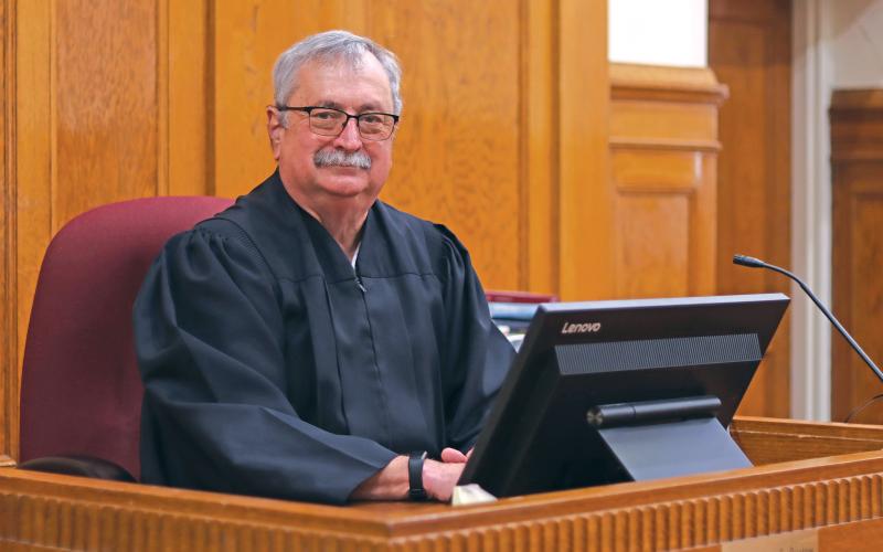 (THOMAS WALLNER | THE GRAHAM LEADER) After providing over 30 years of service, including 11 years as district judge, Stephen Bristow will be stepping away from his position of 90th Judicial District Judge for Young and Stephens counties at the end of September.
