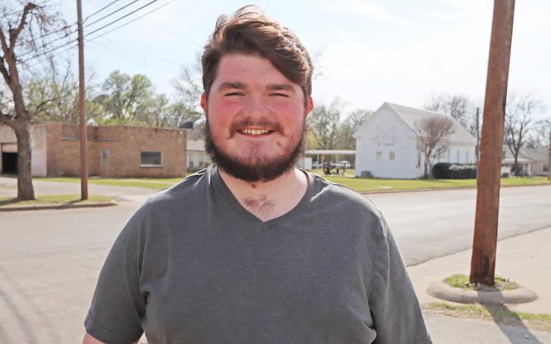 (THOMAS WALLNER | THE GRAHAM LEADER) In his second week, Alex Havardansky has settled into his position as sports writer at The Graham Leader.