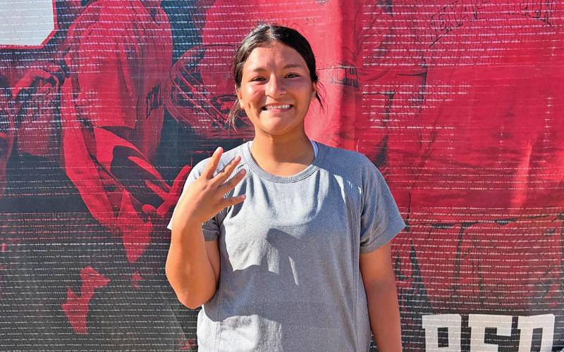 (GHS TENNIS | CONTRIBUTED PHOTO) Jade Dospapas finished fourth at the regional championships for tennis Saturday, May 10 at Texas Tech. She competed against multiple high caliber opponents to qualify for day two.