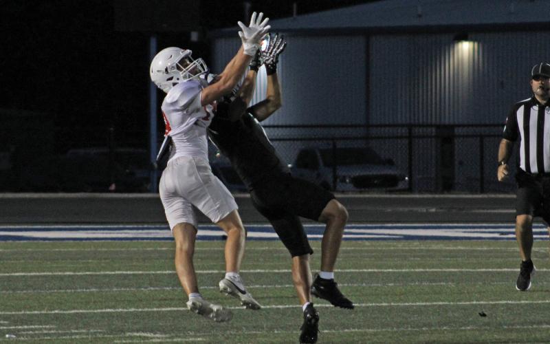 (ALEX HAVARDANSKY | THE GRAHAM LEADER) The Graham Leader is recognizing Jot Thorne of the Steers as this week's Athlete of the Week. Thorne grabbed two hard fought interceptions in the Steers scrimmage against Grandview. 