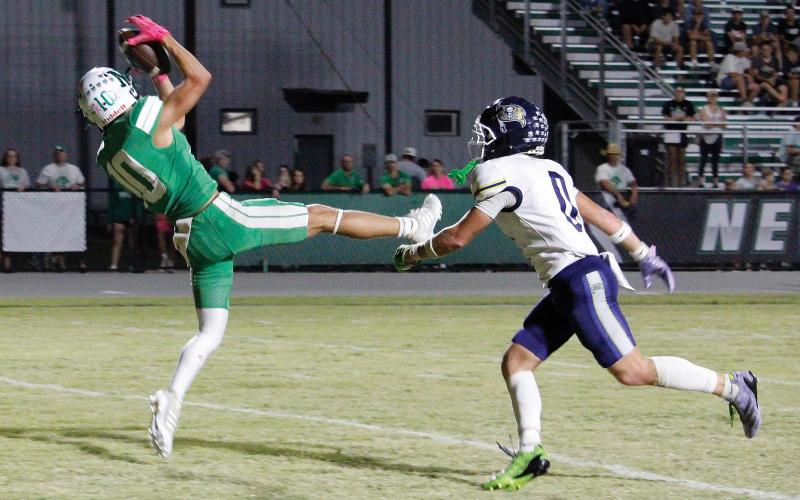 (ASHLEY ANDERSON | CONTRIBUTED PHOTO) The Graham Leader recognizes Keegen Voyles as this week’s Athlete of the Week. Voyles had four total tackles and an interception in the Bobcats win Thursday, Oct. 23 over the Northside Indians. 