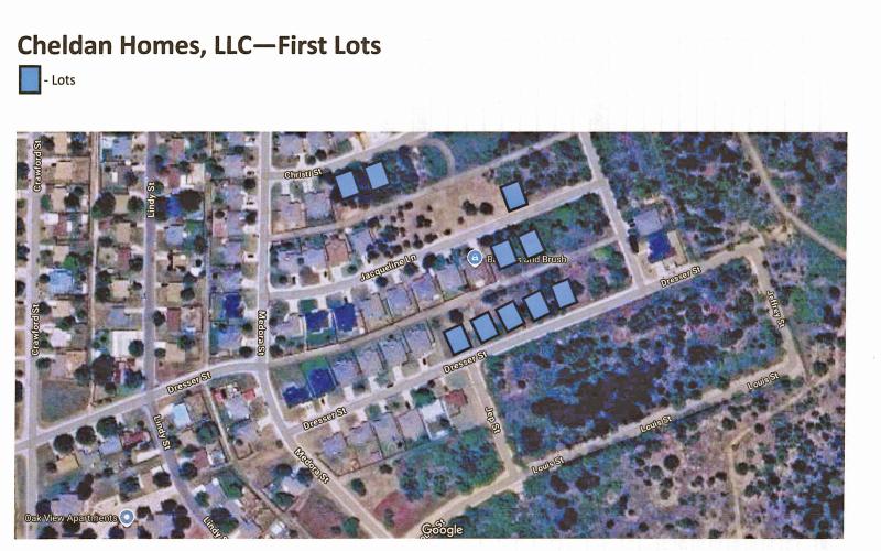 (CITY OF GRAHAM | CONTRIBUTED PHOTO) The first lots which are to be purchased and developed with homes by Cheldan Homes, LLC. The Graham Economic Improvement Corporation approved an incentives agreement with the company for housing development.
