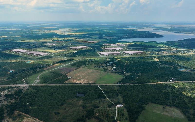 (HEADWATERS SITE DEVELOPMENT | CONTRIBUTED PHOTO) Rendering example of Project Saltworks that was presented to the Graham City Council and community Thursday, Dec. 4. No hyperscale user has been identified for the project in Young County.