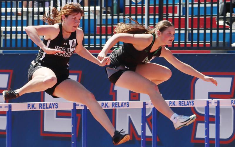 (THOMAS WALLNER | THE GRAHAM LEADER) Ladycat Camren Mallory will be heading the 2026 UIL Track & Field State Meet which will be held May 14-16 in Austin. Mallory scored a first-place finish in the 100-meter hurdle event.