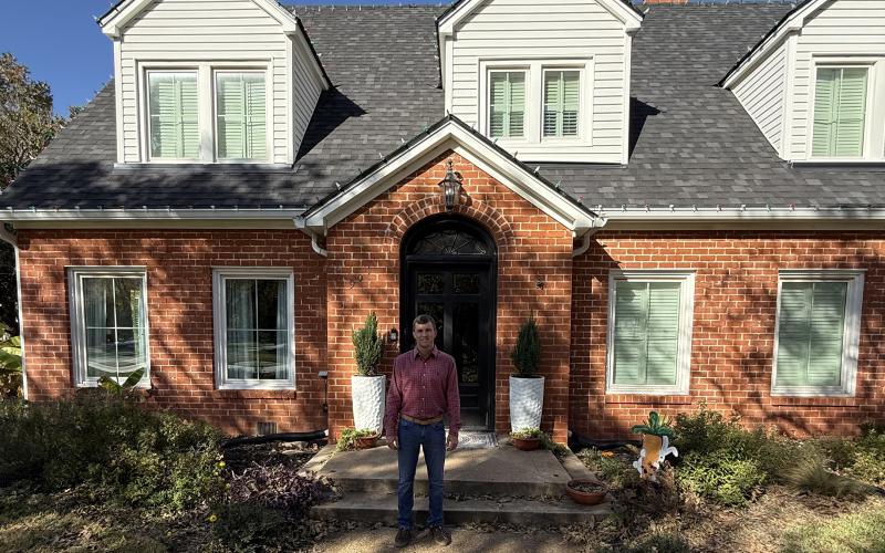 (WETA PHILLIPS | CONTRIBUTED PHOTO) The home of Eric Roye at 901 Brazos St. that will be featured in the Tour of Homes in December.  The home was built in 1938 by Dr. V.O. Rosser, who was Roye’s great grandfather. Roye purchased the home in January 2025.