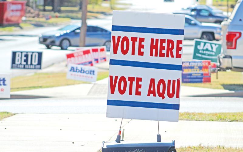 (ARCHIVE PHOTO | THE GRAHAM LEADER) Early voting in the upcoming May election will begin Tuesday, April 22 and run through Tuesday, April 29. Early voting locations are the Young County Annex in Graham and First Baptist Church in Newcastle. 