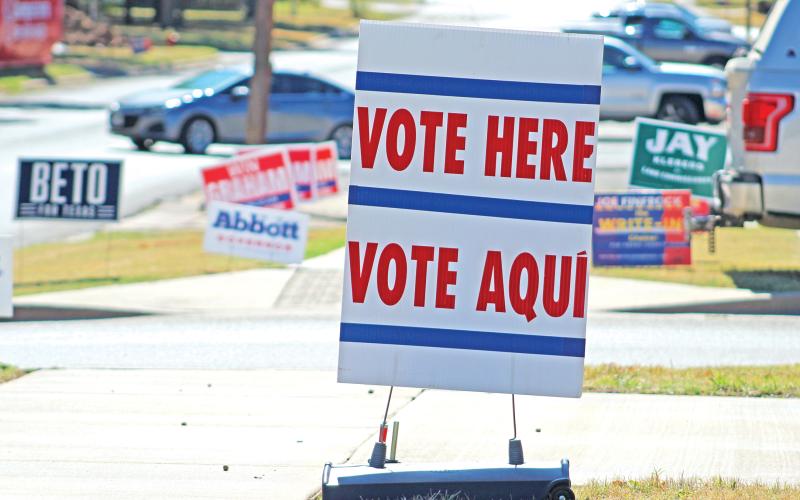 (ARCHIVE PHOTO | THE GRAHAM LEADER) Early voting is open in Young County and across the state until Friday, Oct. 31. Election day is Monday, Nov. 4 with five voting locations in Young County.