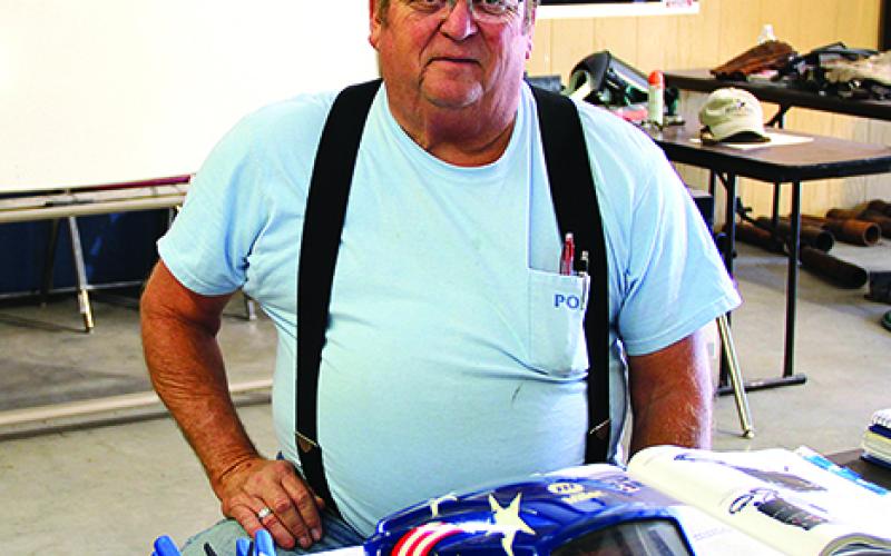 North Central Texas College welding instructor Brian Hearn taught the first dual credit welding course at the Graham campus this semester. (Photo courtesy Elizabeth Deiter, NCTC)