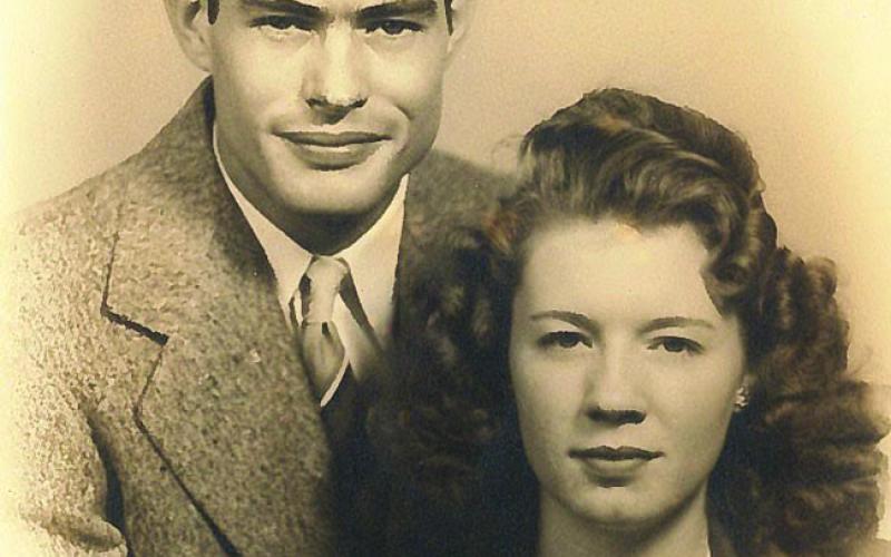 Ernest and Leveta (Bramlet) Sims, 1946