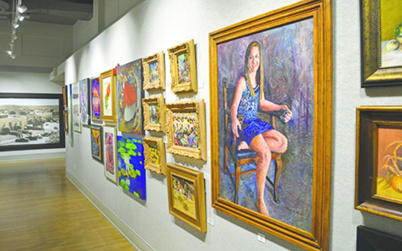 While this year’s Lake Country Art Show and Sale features many paintings, including those shown above, it also features works in a variety of media. 