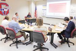 Graham ISD Chief Financial Officer Gary Browning speaks Aug. 27, 2025 with the GISD Board of Trustees regarding the upcoming fiscal year budget for the district. The board will meet Wednesday, June 3 to approve the budget and tax rate for the new fiscal year.