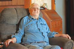 (THOMAS WALLNER | THE GRAHAM LEADER) Earnest Geis, who has been a Young County resident for over 60 years, is approaching his 100th birthday next week. Geis has had a number of jobs throughout the years and seen much in his time.