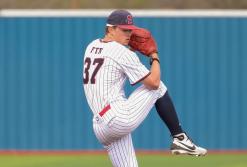 (LINSEY TAYLOR | CONTRIBUTED PHOTO) Former Graham Steer Ryder Taylor represented both Graham and Seminole State University during the Alpine Bank NJCAA Division I JUCO World Series held Saturday, May 23.