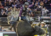 (ALEX CARDOZO | CONTRIBUTED PHOTO) Area resident Alex Cardozo has followed a dream to become a professional bull rider. After suffering injuries, he has recovered to continue his dream.