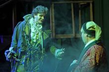 (ARCHIVE PHOTO | THE GRAHAM LEADER) Joseph Cyr plays Jacob Marley in the 2024 production of ‘A Christmas Carol’ from Graham Regional Theater held at The Perry theatre. Cyr will be reprising his role in the production which will have five performances from Dec. 19-21.