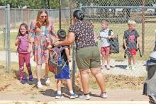 (ARCHIVE PHOTO | THE GRAHAM LEADER) Students from Crestview Elementary School are picked up on the first day of school Aug. 15, 2023. With the first day of school approaching in Graham, a back-to-school sales tax holiday is upcoming next week.