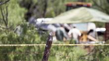 (ARCHIVE PHOTO | THE GRAHAM LEADER) Crime-scene tape lines a fence along FM 209, about 10 miles west of Graham where unidentified human remains were found, which were later determined to be those of Leah Martin. The Oxygen Network true-crime television show ‘Buried in the Backyard’ will be filming an episode focused on the murder of Martin next week in Graham.