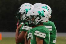 (THOMAS WALLNER | THE GRAHAM LEADER) The Newcastle Bobcats stand on the sideline prepared for one of their matchups earlier in the season. The Bobcats’ final matchup of the season will be at 7:30 p.m. Friday, Nov. 7, against the Bryson Cowboys on the road. 