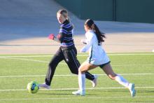 (ALEX HAVARDANSKY | THE GRAHAM LEADER) The Lady Blues soccer team competed in their first tournament of the season in Wichita Falls. The Lady Blues finished the tournament with a 2-1 record after defeating Canyon and Pampa. 