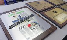 (THOMAS WALLNER | THE GRAHAM LEADER) The Graham Leader won five first place awards, two second place awards and two fourth place awards at the Texas Press Association’s Texas Better Newspaper Contest. Among those awards was the top prize – the Division 4 Sweepstakes award.