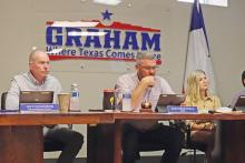(THOMAS WALLNER | THE GRAHAM LEADER) The Graham City Council approved scheduling a town hall meeting for Tuesday, Nov. 19 for the public to discuss all city-related topics. The meeting will be held at 6 p.m. and be followed by a special-called council meeting.
