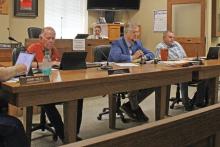 (ALEX HAVARDANSKY | THE GRAHAM LEADER) The Young County Commissioners Court sits in on their weekly meeting Monday, July 21. The court voted on setting the official salaries for elected officials in Young County during the meeting held Monday, July 28.