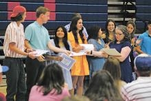 (FILE PHOTO | THE GRAHAM LEADER) Graham High School athletes were recognized during a spring sports banquet held Wednesday, May 17 at the GHS gym.