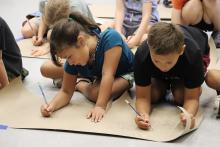 (KENZIE KLINE | THE GRAHAM LEADER) The finale for the  Library of Graham Summer Reading Program was held Monday, July 14 at North Central Texas College. Animal Art with Lindsey Jenkins was the final event for the program.