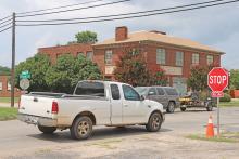 (KENZIE KLINE | THE GRAHAM LEADER) The four-way stop intersection at Fourth Street and Tennessee Street which will have flashing stop signs installed as an added safety measure after approval Thursday, Oct. 9 by the Graham City Council.